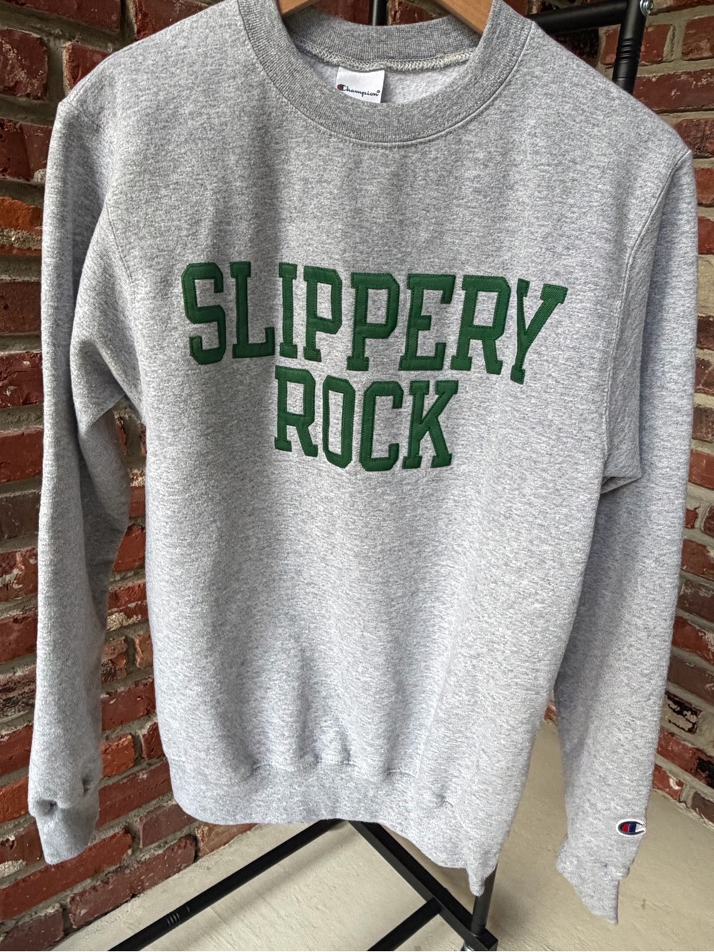 Champion Gray Slippery Rock Crewneck Sweatshirt